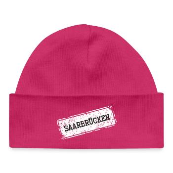 Conception du logo de la ville de Sarrebruck - Bonnet bébé bio - hot pink - Devant