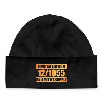 70th Anniversary Limited Edition - ꝏ Supply 12/1955 - Baby Organic Beanie - black - Front