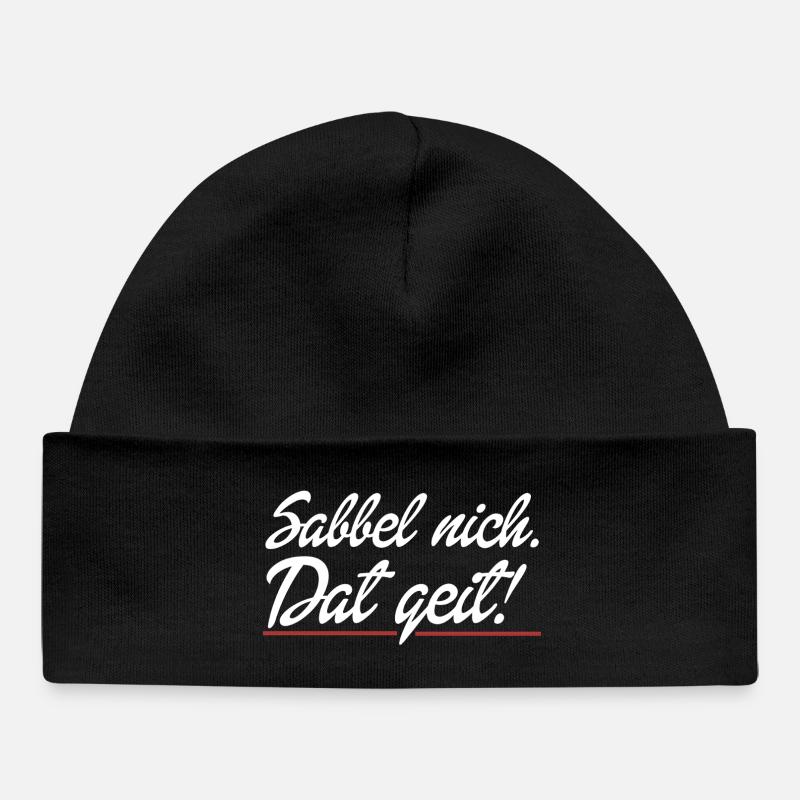 Dat geit - Baby Organic Mütze - Schwarz