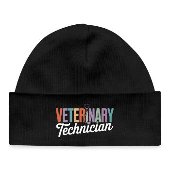Tiermedizinischer Techniker Regenbogen-Logo - Baby Organic Mütze - Schwarz - Vorne