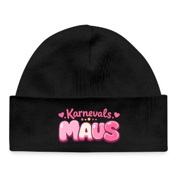 Cologne de la souris de carnaval – Jeck à Fastelovend - Bonnet bébé bio - noir - Devant