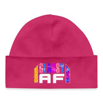 Art du vitrail Artiste du vitrail - Bonnet bébé bio - hot pink - Devant