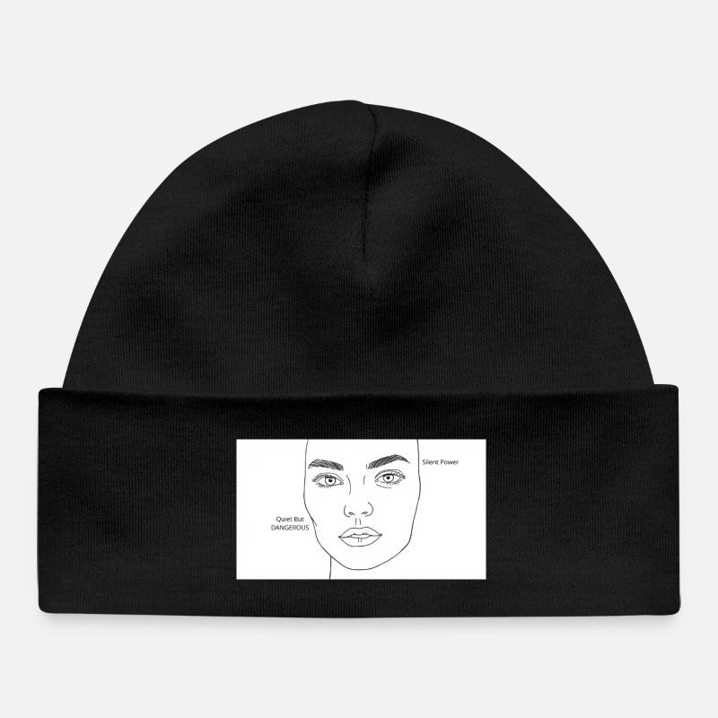 Des femmes fortes - Bonnet bébé bio - noir