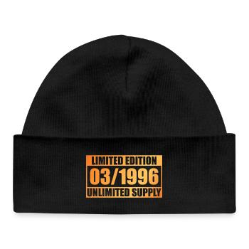 30th Anniversary Limited Edition - ꝏ Supply 03/1996 - Baby Organic Beanie - black - Front