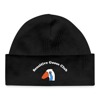 Sensitive Goose Club - Baby Organic Beanie - black - Front