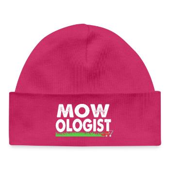 Rasen (Wiese) Rasenmäher - Baby Organic Mütze - hot Pink - Vorne