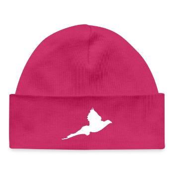 "pheasant" T-shirt customizable with your text - Baby Organic Beanie - hot pink - Front
