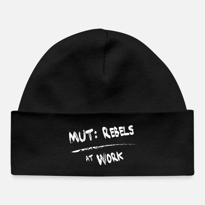 MUT Rebels - Baby Organic Mütze - Schwarz