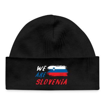 We are Slovenia - Baby Organic Beanie - black - Front