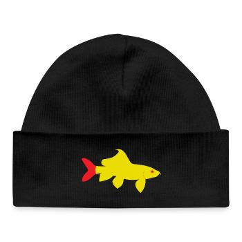 Epalzeorhynchos bicolor rouge et jaune - Bonnet bébé bio - noir - Devant