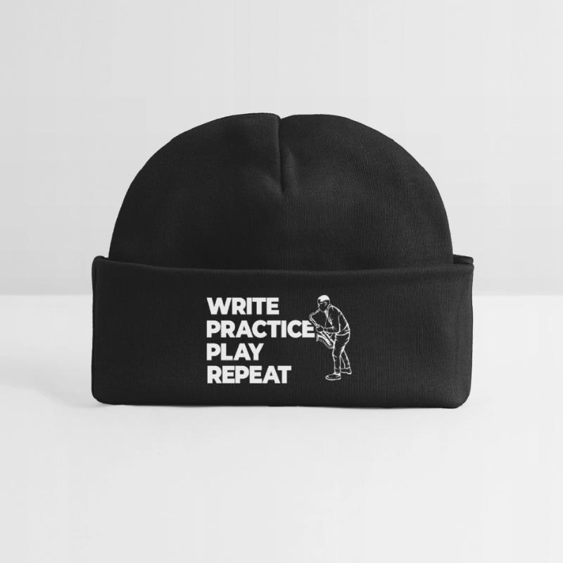 Writing, practicing, playing, repeating Baby Organic Beanie
