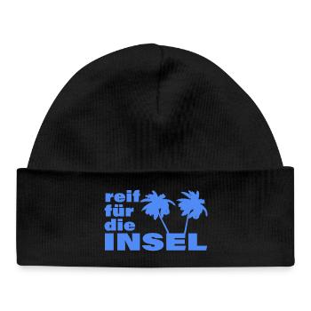 READY FOR THE ISLAND - Baby Organic Beanie - black - Front