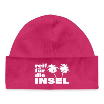 READY FOR THE ISLAND - Baby Organic Beanie - hot pink - Front