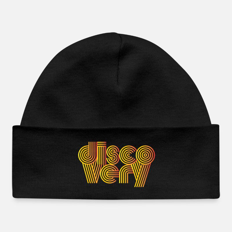 Disco : Très rétro - Bonnet bébé bio - noir