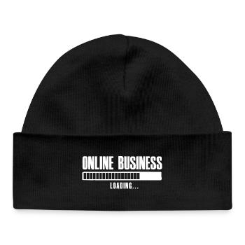 Online Business Loading Online Business Affiliate - Baby Organic Beanie - black - Front