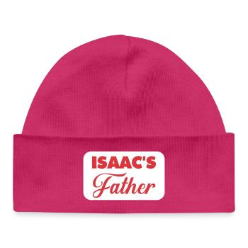 Conception de célébration du père d’Isaac - Bonnet bébé bio - hot pink - Devant