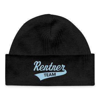 Équipe des retraités (équipe senior / bleu ciel) - Bonnet bébé bio - noir - Devant
