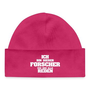 Beruf Forscher - Baby Organic Mütze - hot Pink - Vorne