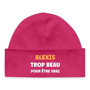 Alexis too good to be true - Baby Organic Beanie - hot pink - Front