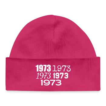 1973 - Baby Organic Beanie - hot pink - Front