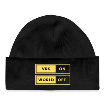 VRS ON Monde DÉSACTIVÉ - Bonnet bébé bio - noir - Devant