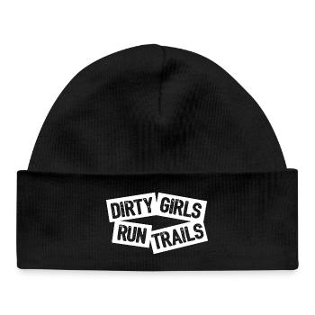 Dirty Girls laufen Trails - Baby Organic Mütze - Schwarz - Vorne