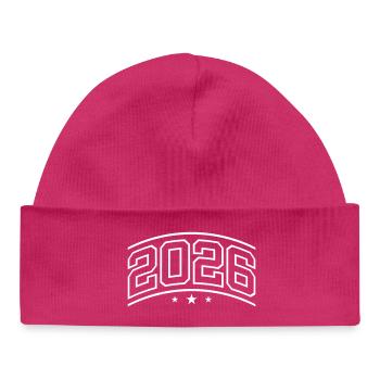 Élément 2026 - Bonnet bébé bio - hot pink - Devant