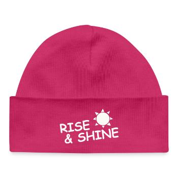 RISE & SHINE - Baby Organic Mütze - hot Pink - Vorne