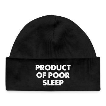Product Of Poor Sleep - Baby Organic Mütze - Schwarz - Vorne