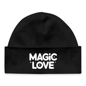 Magic Love Retro Stars - Baby Organic Beanie - black - Front