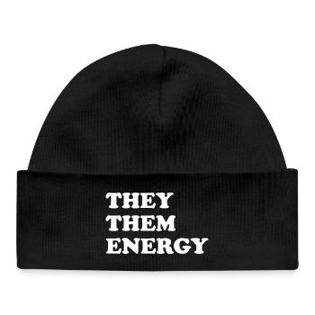 Ils les Énergies - Bonnet bébé bio - noir - Devant