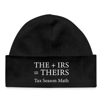Leurs mathématiques de la saison fiscale - Bonnet bébé bio - noir - Devant