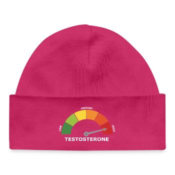 Testosteron Kraftsport Gym Pumper Low Cortisol JGA - Baby Organic Mütze - hot Pink - Vorne