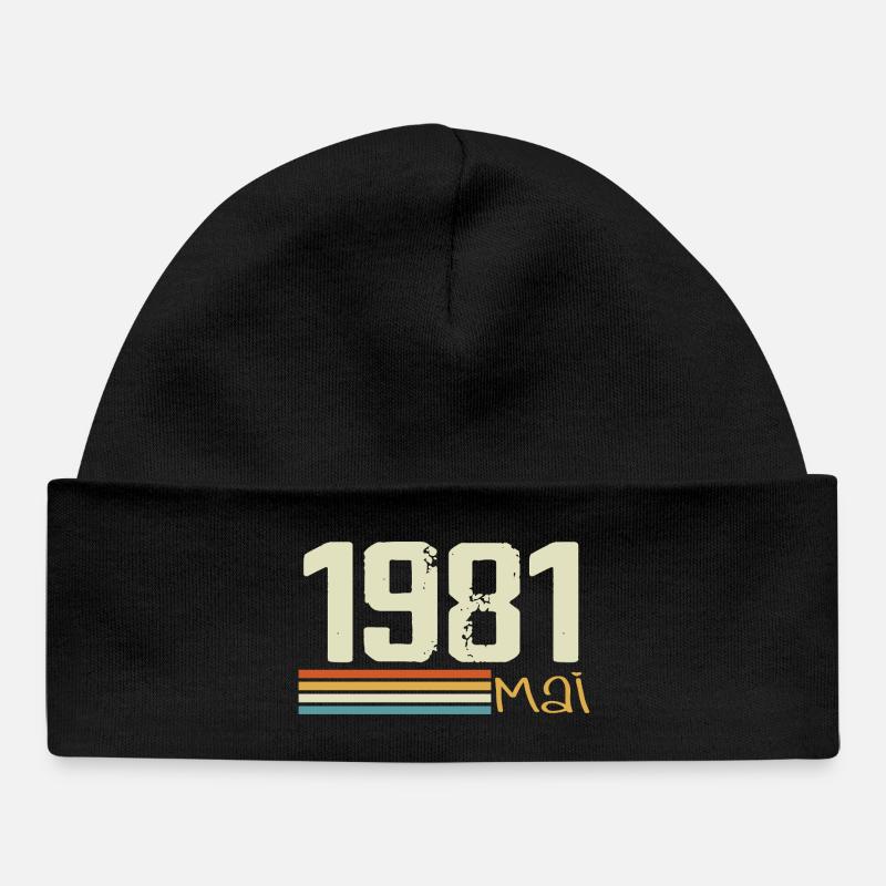 May 1981 - Baby Organic Beanie - black
