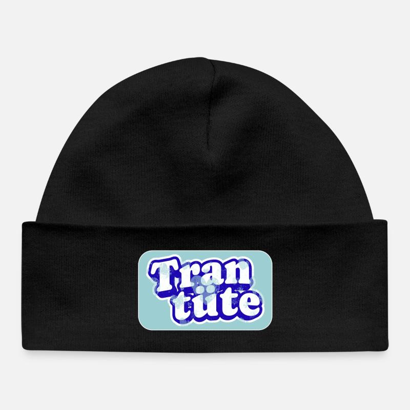Real tranbage in service - Baby Organic Beanie - black