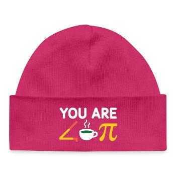 Tu es un thé acu Pi, un café mignon - Bonnet bébé bio - hot pink - Devant