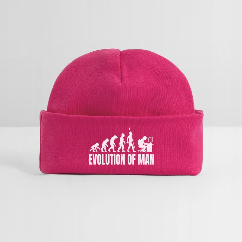 Programmer Computer Freak Evolution Retro Baby Organic Beanie