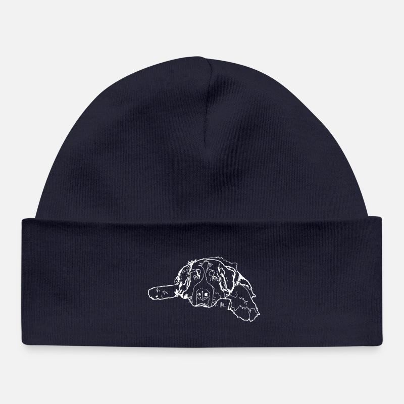 Bouvier bernois - Bonnet bébé bio - bleu marine