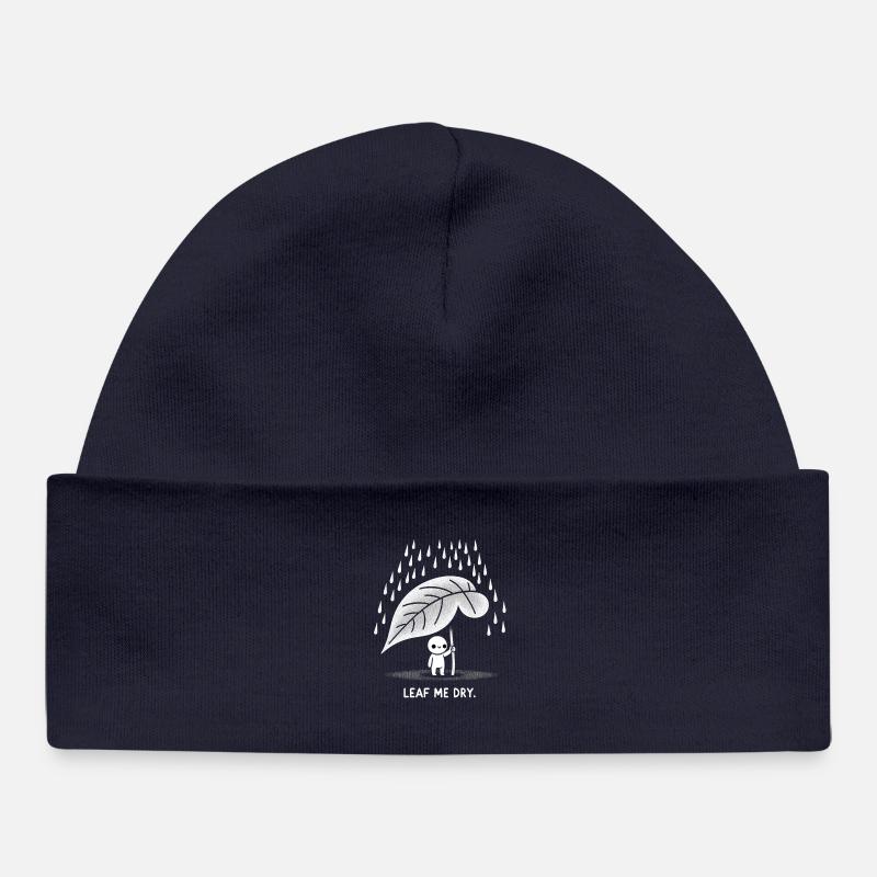 Leaf Me Dry - Bonnet bébé bio - bleu marine