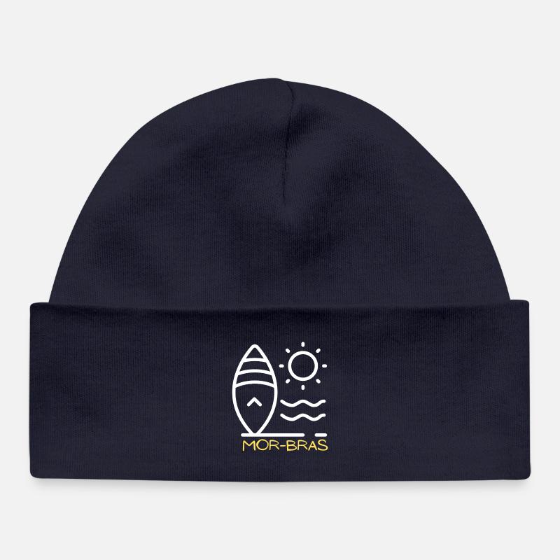 Mor-Bras  - Bonnet bébé bio - bleu marine