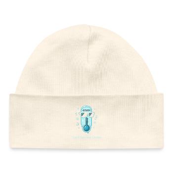 Zéro absolu - Impossible de faire plus froid - Bonnet bébé bio - bleu marine - Devant