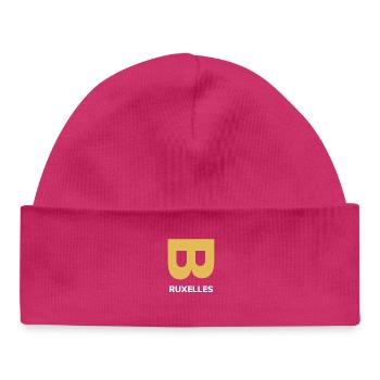 Brüssel Hoodie Souvenir - Baby Organic Mütze - hot Pink - Vorne