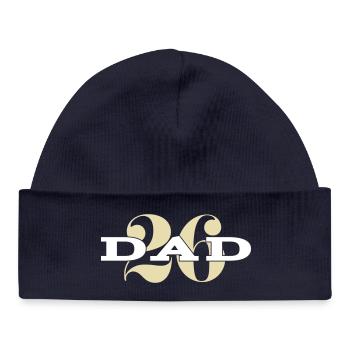 Dad 26 Baby Dad Father's Day Gift Dad 2026 - Baby Organic Beanie - navy - Front