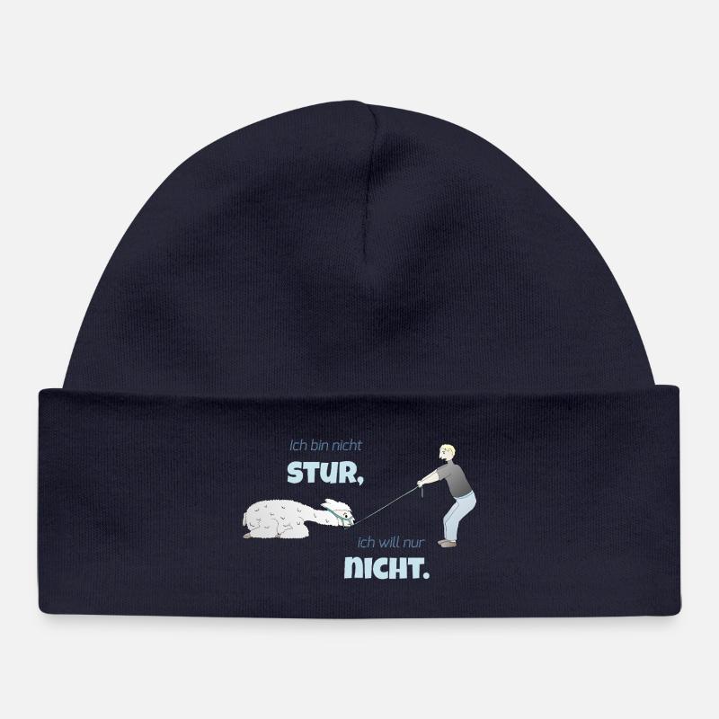 Drôle d’alpaga - Bonnet bébé bio - bleu marine