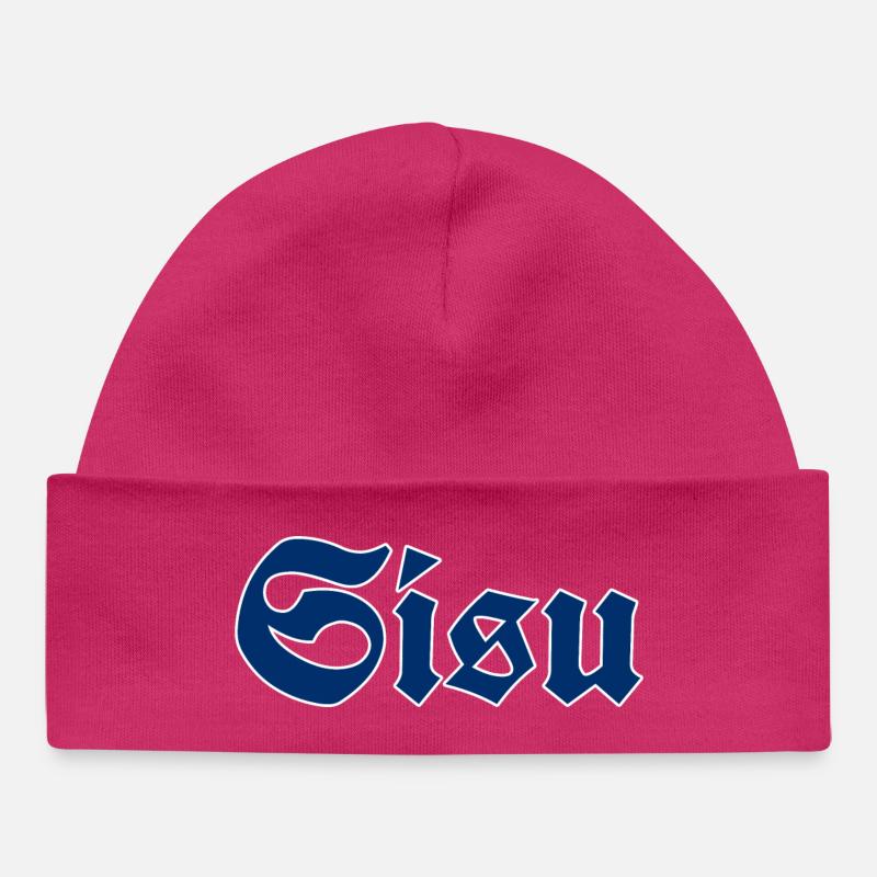 Entrailles - Bonnet bébé bio - hot pink