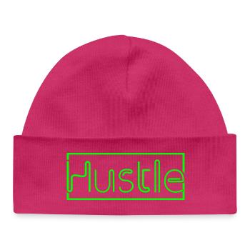 Impression d’arrière-plan néon futuriste - Bonnet bébé bio - hot pink - Devant
