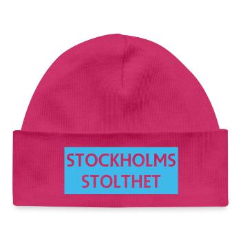 Stockholm Pride Motiv Design - Baby Organic Mütze - hot Pink - Vorne