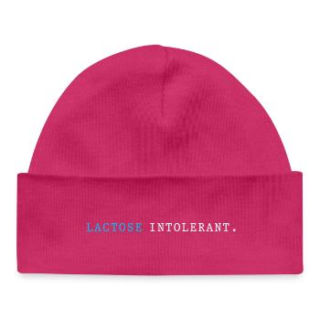 Intolérance au lactose Flatulences Allergie au lait - Bonnet bébé bio - hot pink - Devant