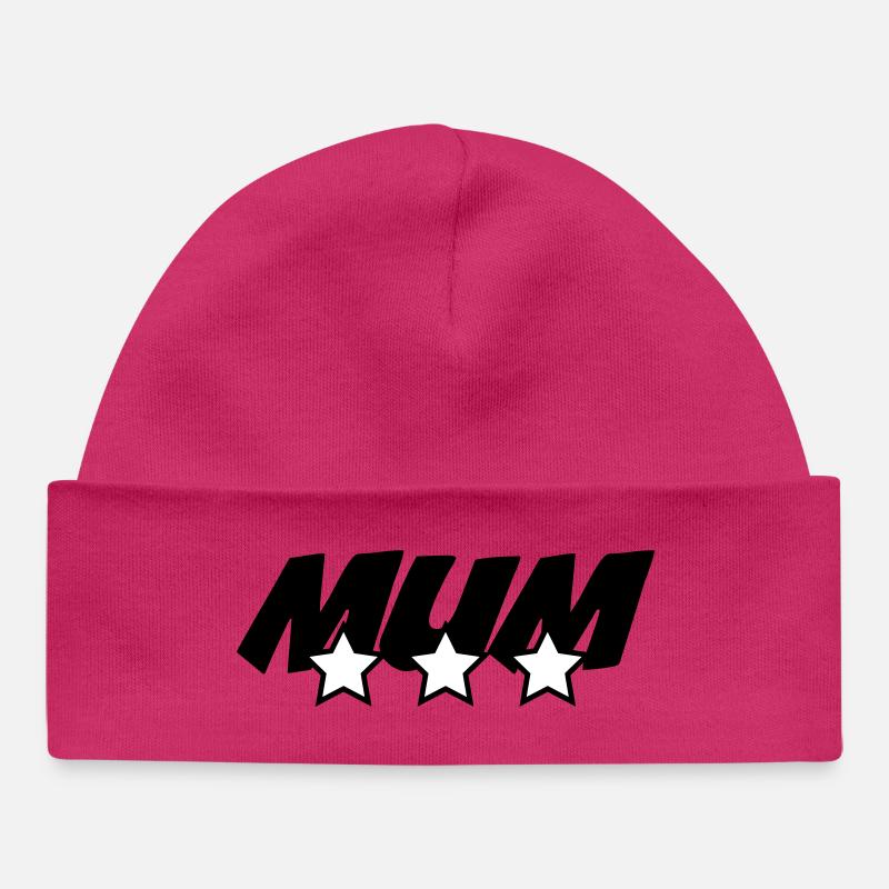 Beste Mama - Muttertag - Baby Organic Mütze - hot Pink