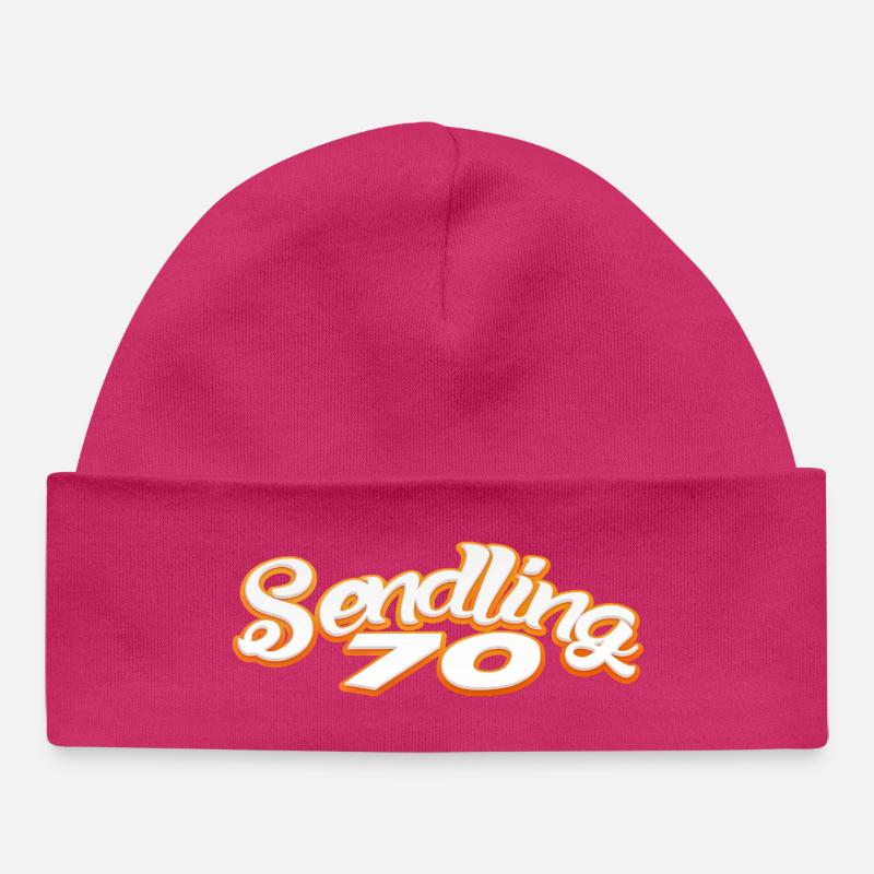 Sendling siebzig 70 Candy München089 Minga 089  - Baby Organic Mütze - hot Pink